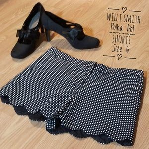 Willi Smith Polka Dot Shorts Size 6